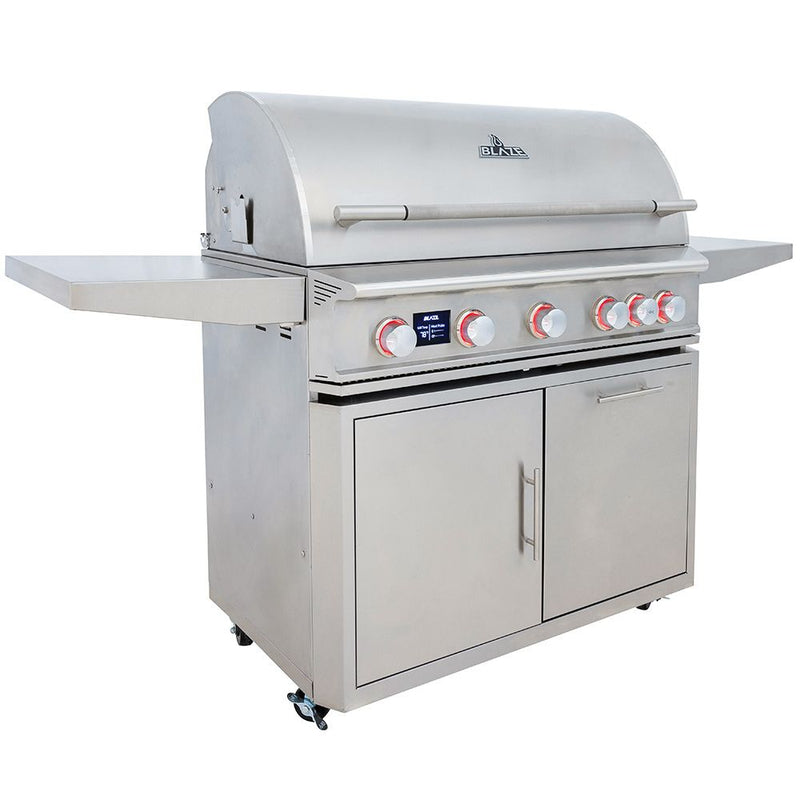 Blaze LTE PRO 40-Inch 5-Burner Gas Grill With Rear Infrared Burner & Rotisserie with Cart