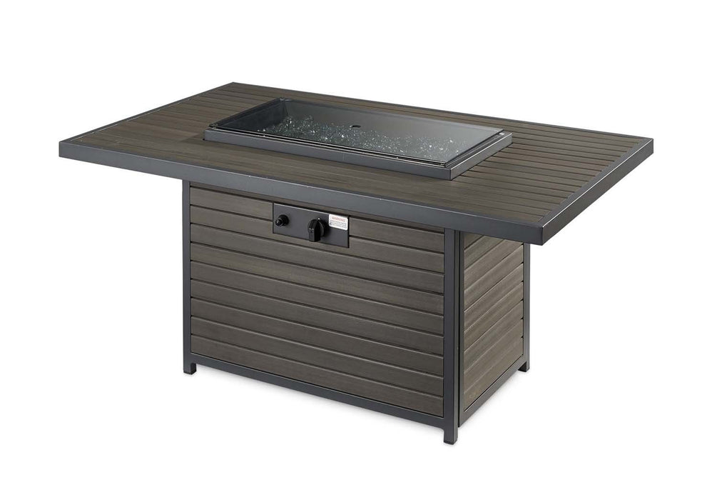 The Outdoor GreatRoom Company BRK-1224-19-K Brooks Gas Fire Pit Table, 30.75x50-Inches