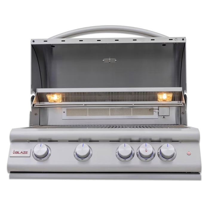 Blaze High Noon 10-Ft Outdoor Kitchen Island w/ 32-Inch Premium LTE+ Grill in Architectural Bronze w/ Aeris Countertop