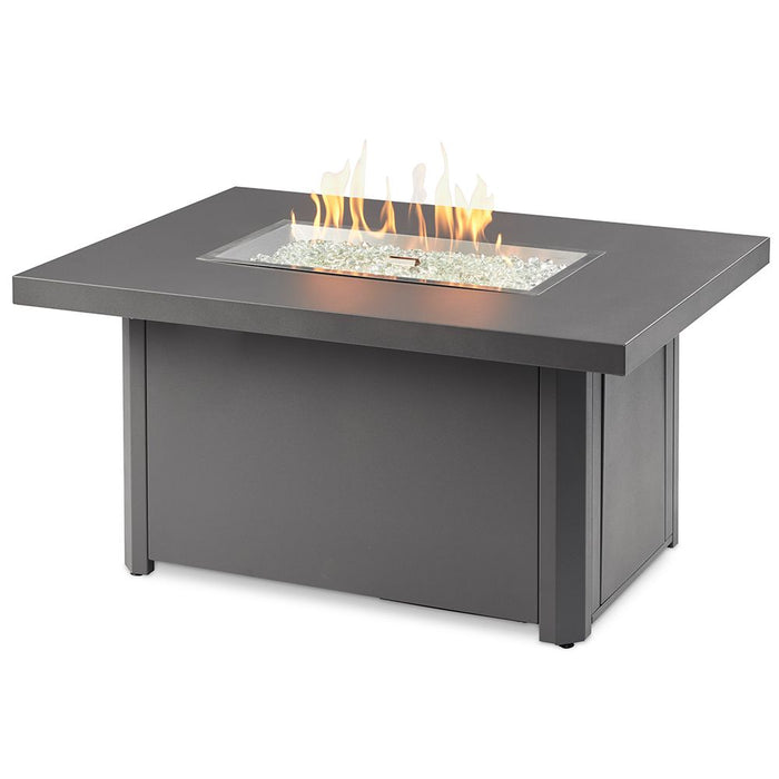 The Outdoor GreatRoom Company CAD-1224x Caden Chat Height Gas Fire Pit Table, 34x32-Inches-Grey