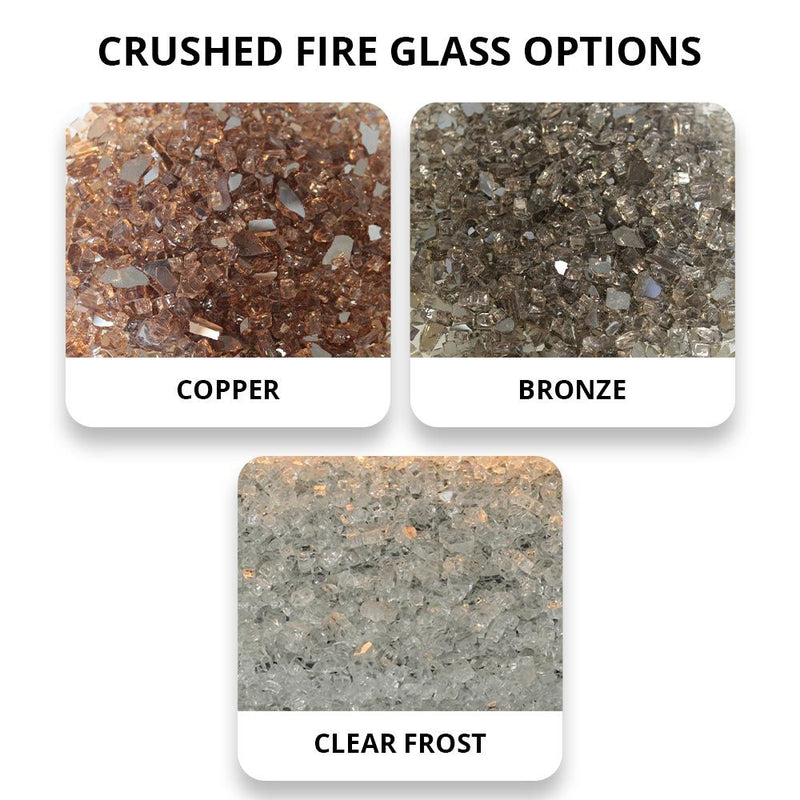 Carol Rose by Empire OLL48SP12 Ventless 48-Inch Outdoor See-Through Gas Fireplace, Battery-Powered Spark Ignition, Multicolor LED Lighting