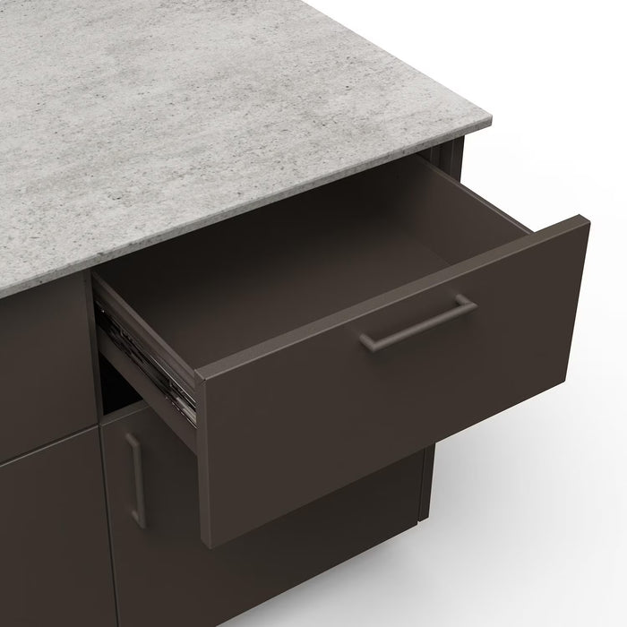 Blaze High Noon 10-Ft Outdoor Kitchen Island w/ 40-Inch Premium LTE+ Grill in Architectural Bronze w/ Aeris Countertop