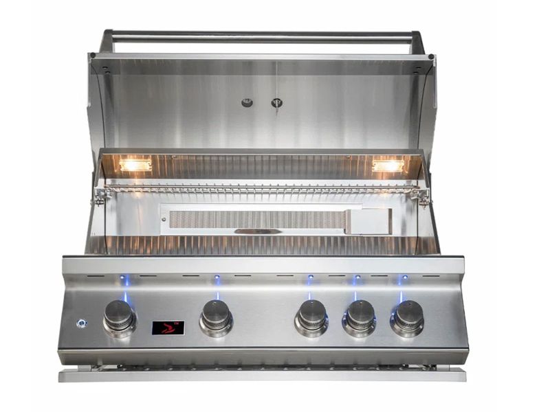 Whistler 4-Burner 102 x 28-Inch Gas Grill Island with Infrared Rear Burner, Refrigerator, Sink, and Rotisserie Kit (Copy)