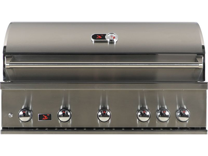 Whistler 42-Inch 5-Burner Gas Grill With Rear Infrared Burner, Grill Lights, Rotisserie Kit & Cover