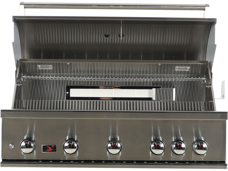 Whistler 42-Inch 5-Burner Gas Grill With Rear Infrared Burner, Grill Lights, Rotisserie Kit & Cover