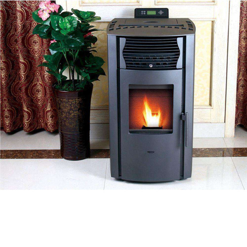 ComfortBilt HP50 2,200 sq. ft. EPA Certified Pellet Stove with Auto Ignition and 47 lb GREY/BLACK