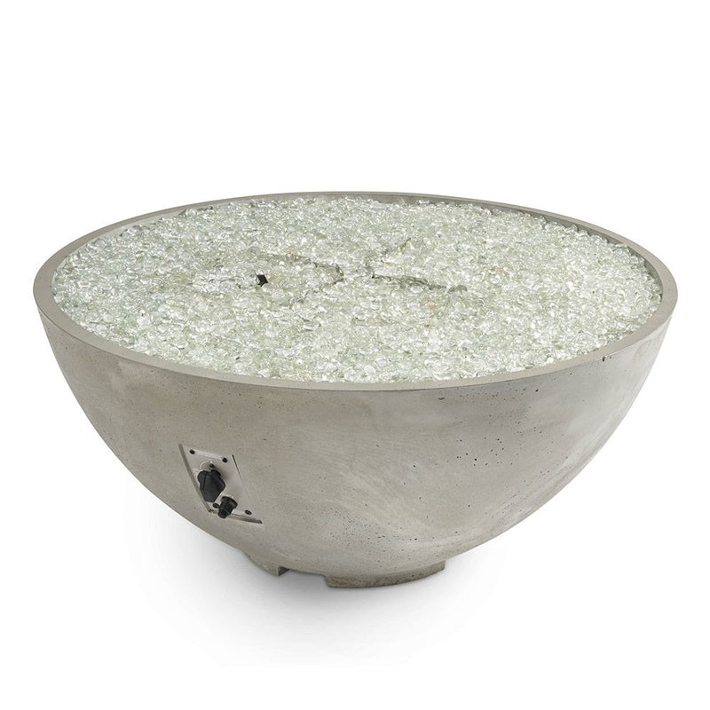 The Outdoor GreatRoom Company CV-30E Cove Edge Round Gas Fire Pit, 42-Inch - Natural Gray