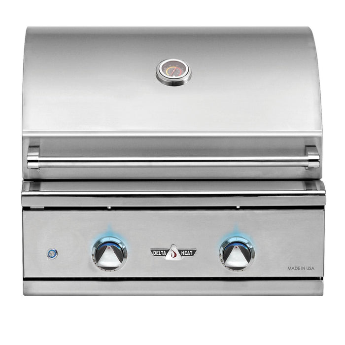 Delta Heat DHBQ26G-D Freestanding Gas Grill with Pedestal, 26-Inches