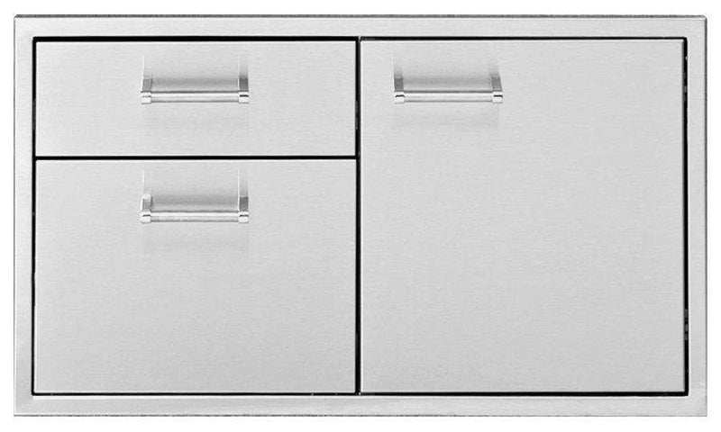 Delta Heat DHDD302-B Door 2-Drawer Combo, 30x20.75-Inch