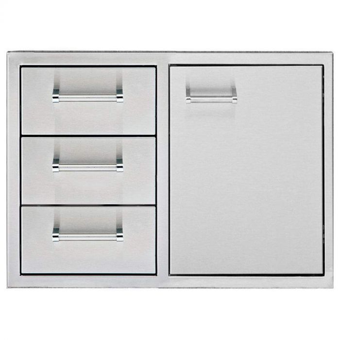 Delta Heat DHDD303-B Door 3-Drawer Combo, 30x20.75-Inch