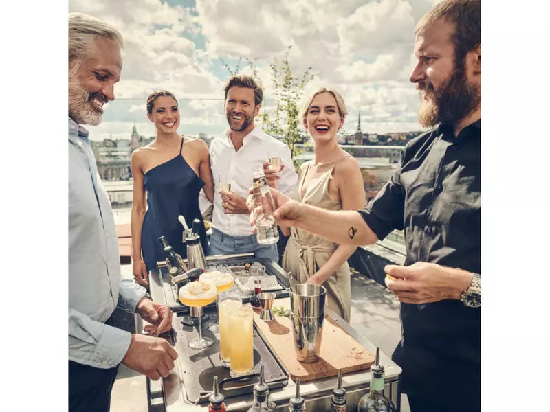 Dometic MoBar 550S Outdoor Mobile Bar Cart & Beverage Center | Dual Zone Refrigerator