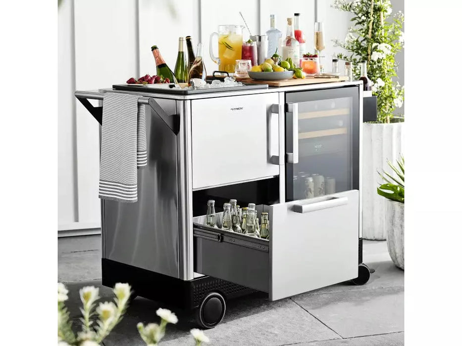 Dometic MoBar 550S Outdoor Mobile Bar Cart & Beverage Center | Dual Zone Refrigerator