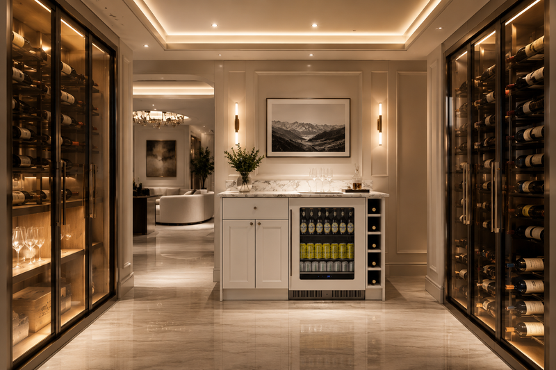 Mesa Dry Bar | White Bar, ADA-Compliant 33.75" H x 54.0" W x 20.75" D