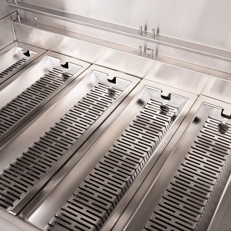 American Made Grills AMG-MUS36-CART Muscle 36-Inch Dual Fuel Wood and Gas Grill with Infrared Searing Burner and Rotisserie Kit on Cart