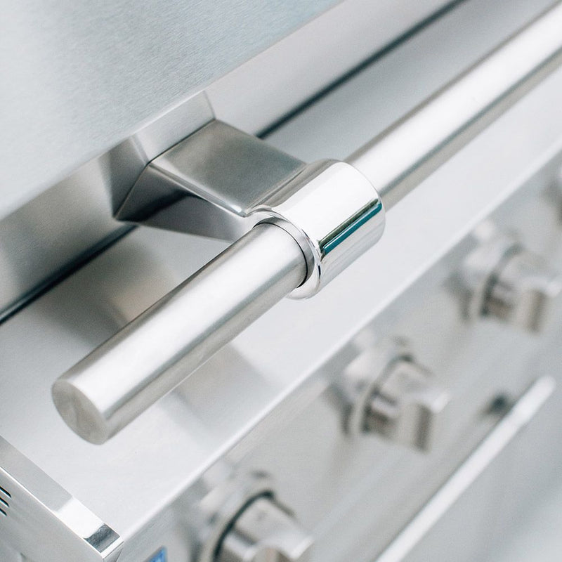 American Made Grills AMG-MUS36 Muscle 36-Inch Built-In Dual Fuel Wood and Gas Grill with Infrared Searing Burner and Rotisserie Kit