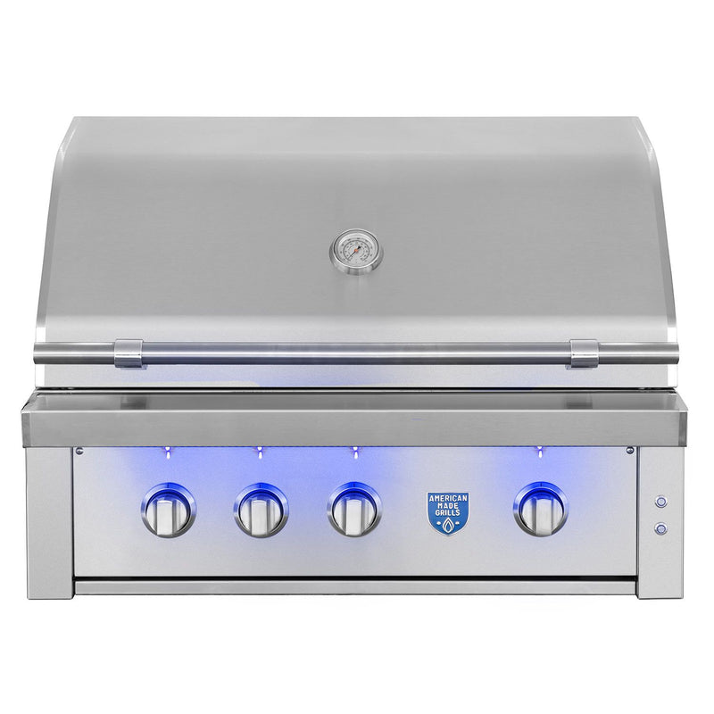 American Made Grills AMG-EST36 Estate 36-Inch Built-In Gas Grill with Infrared Searing Burner and Rotisserie Kit