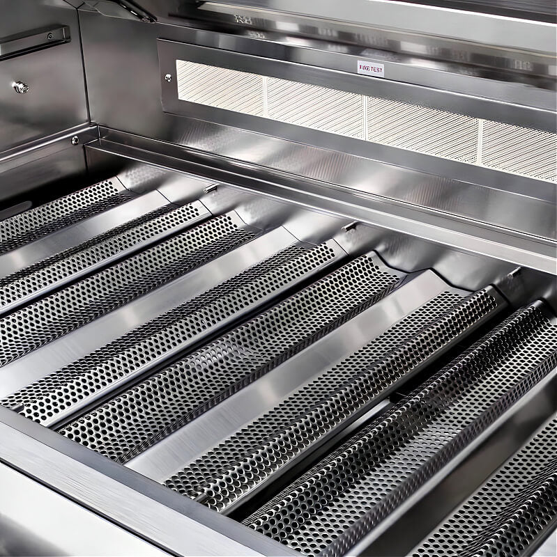 EZ Finish Systems 10 Ft Ready-To-Finish Outdoor Grill Island with Blaze Premium LTE 32-Inch Grill, Power Burner