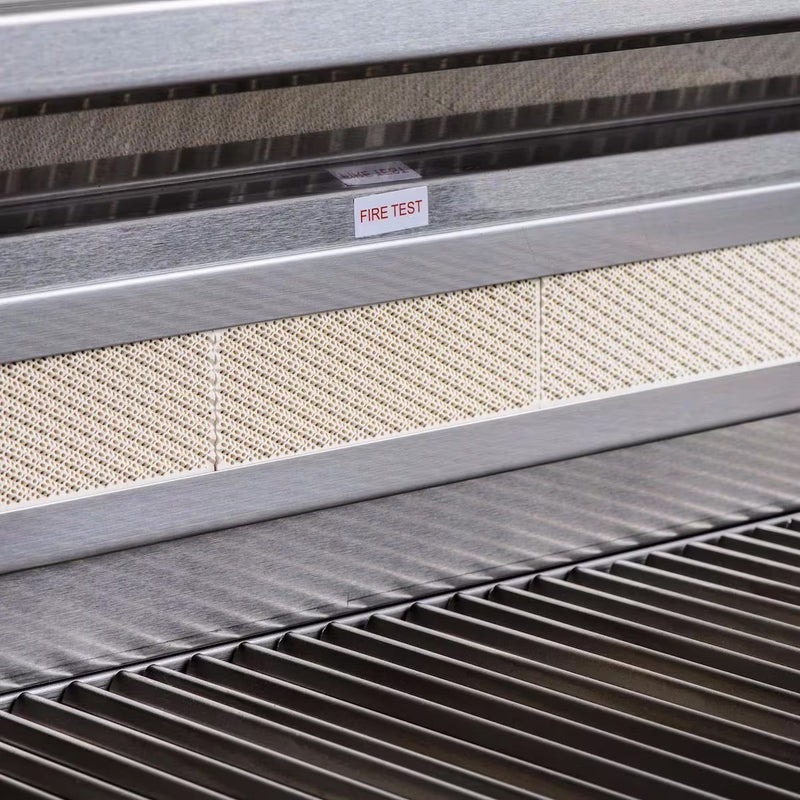 Blaze Sunset 10-Ft Outdoor Kitchen Island w/ 32-Inch Premium LTE+ Grill in Gunmetal w/ Keon Countertop