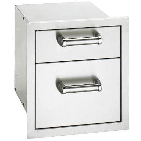 Fire Magic Premium Flush 14.5-Inch x 15.75-Inch Double Access Drawer with Soft Close (53802SC)