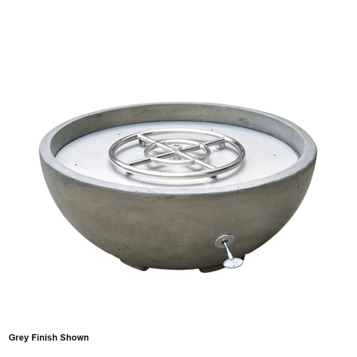 TrueFlame 30-Inch Round Fire Pit With Water Fountain