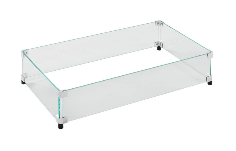The Outdoor GreatRoom Company GLASS-GUARD-1224 Glass Guard for CF-1224 Burner, 28.5x15.5-Inch
