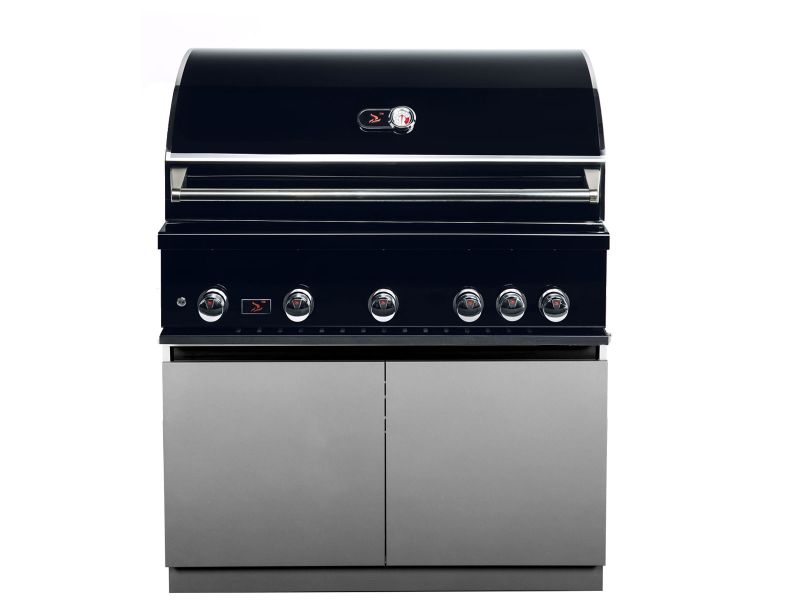 Whistler Outdoor Kitchen Cabinet Burford 5 Burner Barbecue 43" Black Grill