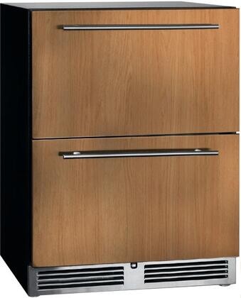 Perlick 24 Inch Built-In Undercounter Refrigerator Drawers with 5.2 cu. ft. Volume, Digital Control Panel, Panel Ready