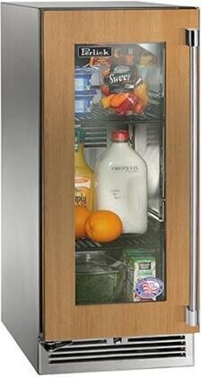 Perlick 15 Inch Built-in Undercounter Refrigerator with 2.8 cu. ft. Capacity, 2 Adjustable Full-Extension Pull-Out Wire Shelves, Panel Ready Glass Door, Lock Factory Installed