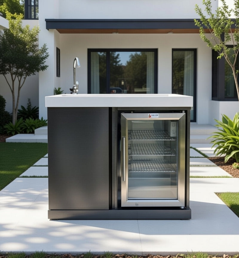 Mont Alpi Beverage Center - Black Stainless Steel