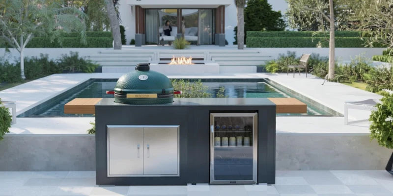 Grillandia Outdoor Kitchen Large or XL Green Egg, and Fridge  | 6.6ft