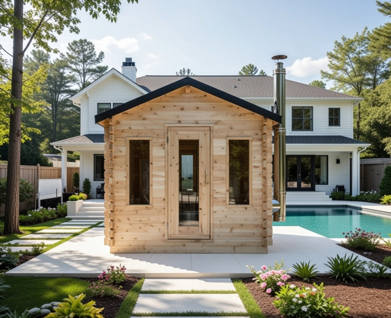 Dundalk Canadian CT Georgian Cabin Sauna | 2-6 People | Wood or Electric Heater