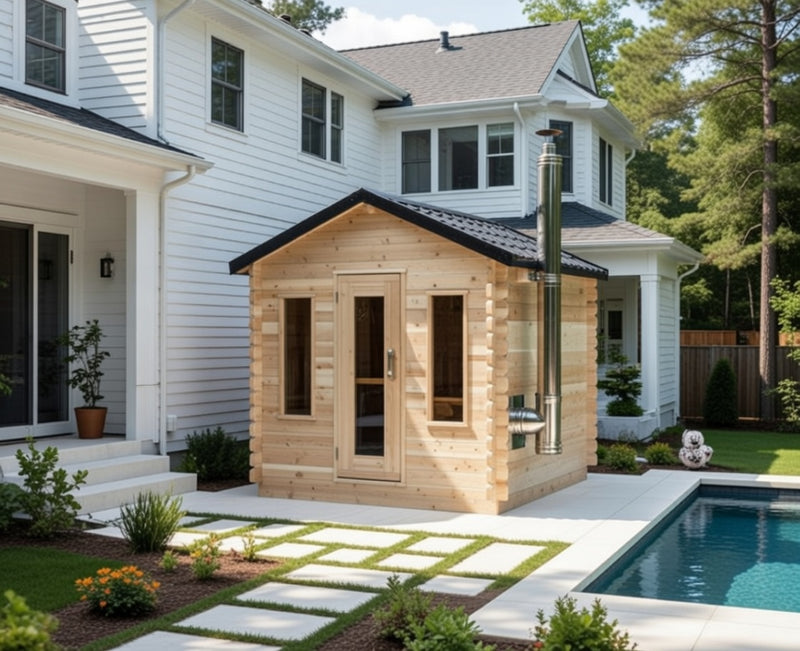 Dundalk Canadian CT Georgian Cabin Sauna | 2-6 People | Wood or Electric Heater