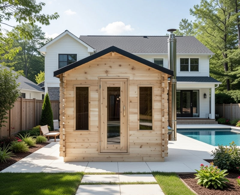 Dundalk Canadian CT Georgian Cabin Sauna | 2-6 People | Wood or Electric Heater