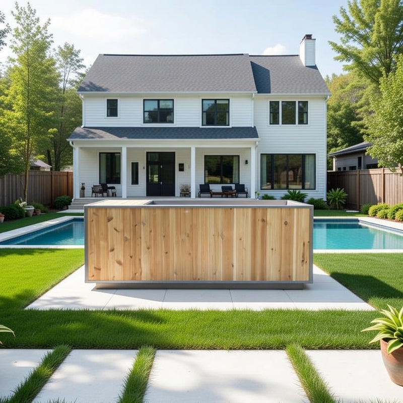 The Flow Cold Plunge - Clear Cedar Exterior