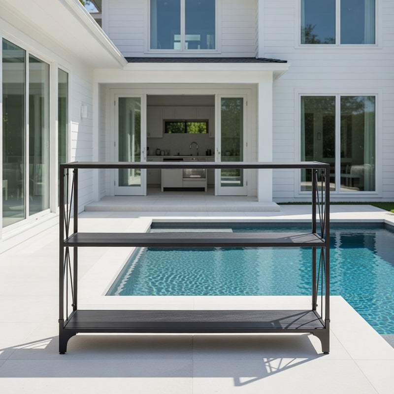 Outdoor Open Shelve Console