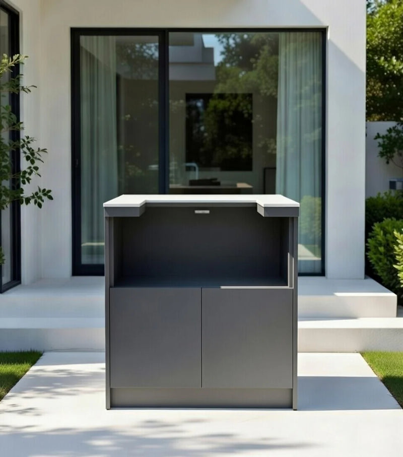 Whistler Outdoor Kitchen Grey Kamado Cabinet | BBQ not included