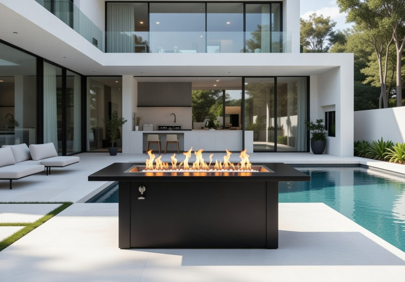 Linear Fire Pit Table Monte Carlo