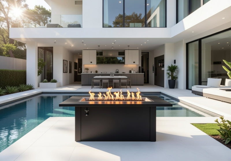 Linear Fire Pit Table Monte Carlo
