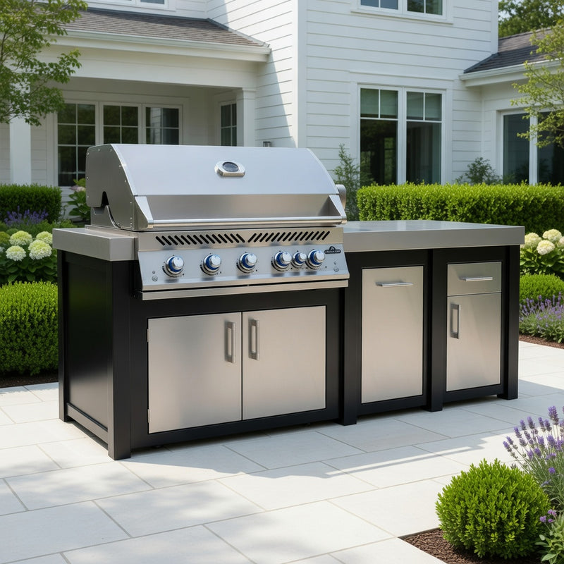 Napoleon 38" Built-in 700 Series Gas Grill 92" Outdoor Kitchen Island