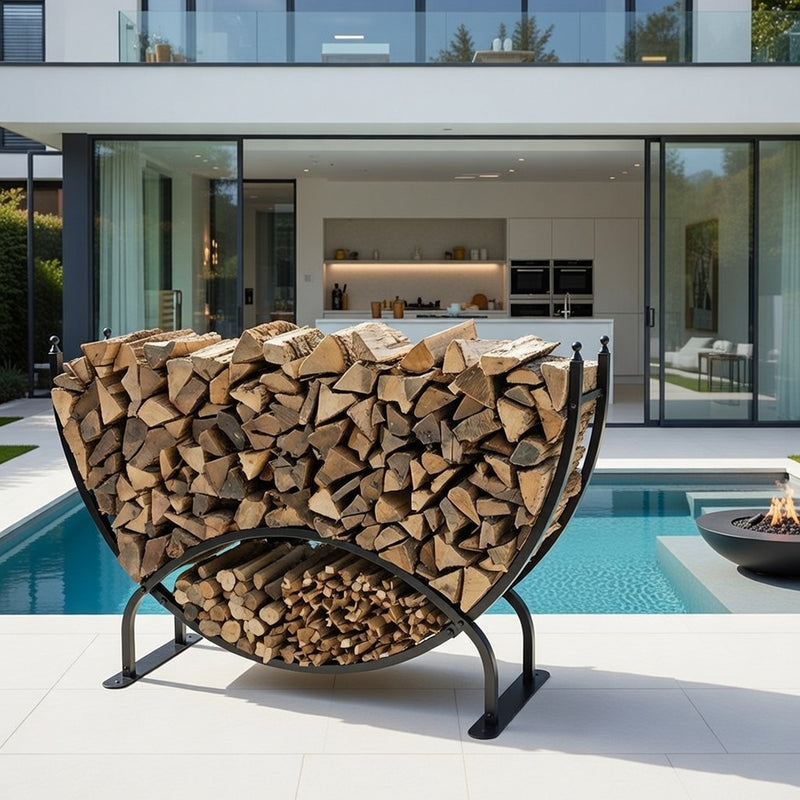 Customised Outdoor Rack Outdoor Log Rack Storage — Marvellesures