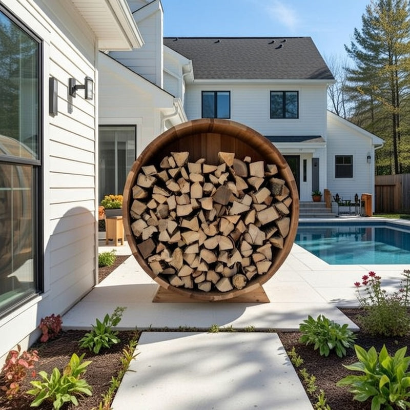 Dundalk Canadian Timber 5' Clear Cedar Firewood Storage