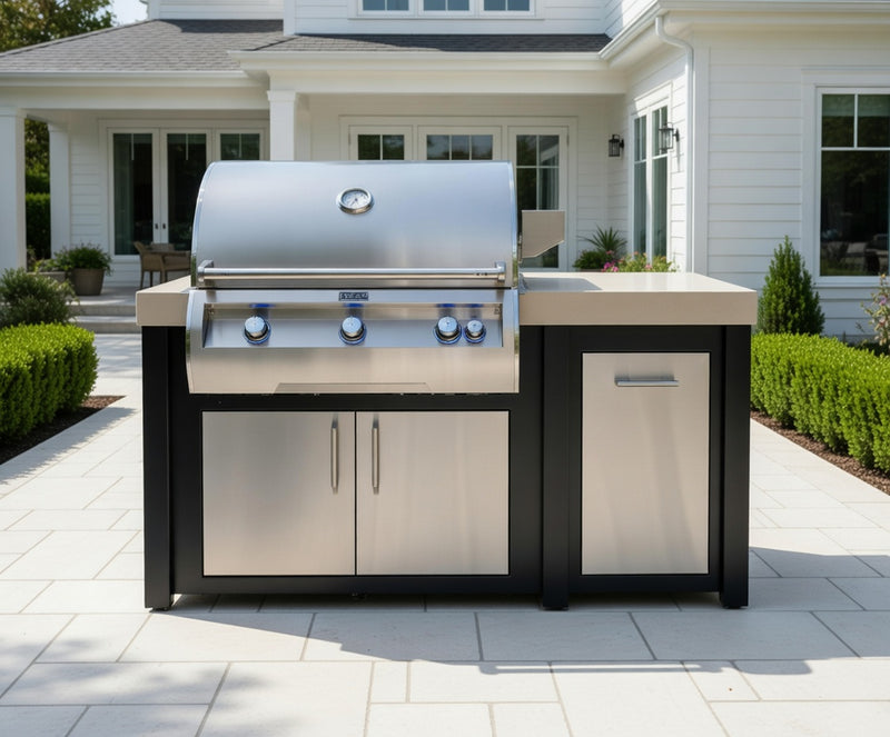 Fire Magic 71" Outdoor Kitchen Island Bundle with FireMagic Echelon Diamond E790I Built-In Grill