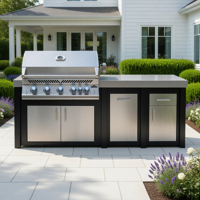 Napoleon 38" Built-in 700 Series Gas Grill 92" Outdoor Kitchen Island