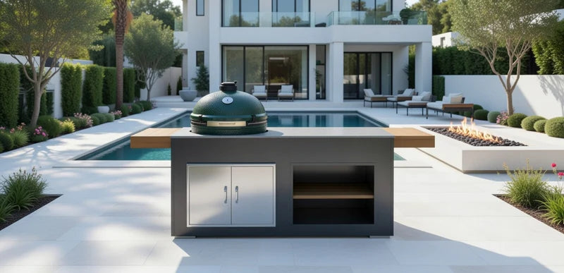 Grillandia Outdoor Kitchen and XL Green Egg | 6.6ft