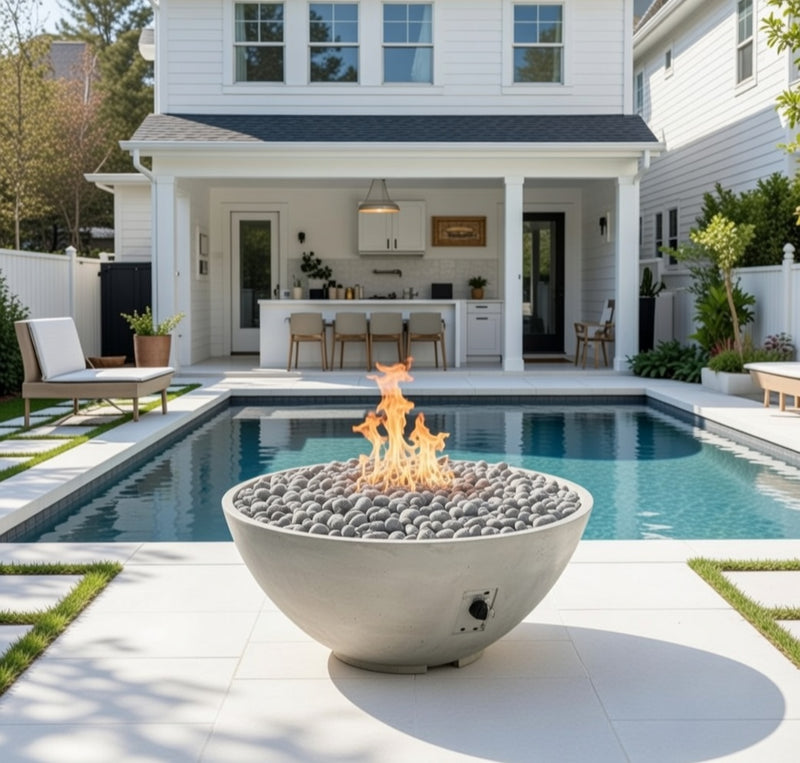 Fire Bowl 42" Round Natural Grey Cove Edge