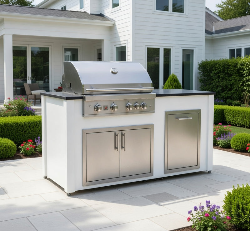 Summerset Peachtree COKI 2.0 6 ft. Outdoor Kitchen Islands COPI6-2 - (R,L) White