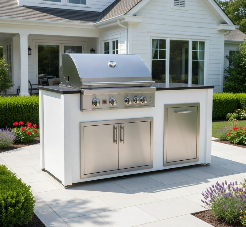 Summerset Peachtree COKI 2.0 6 ft. Outdoor Kitchen Islands COPI6-2 - (R,L) White