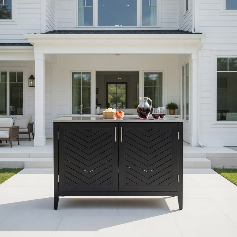 Outdoor Aluminum Cabinet with Two Doors