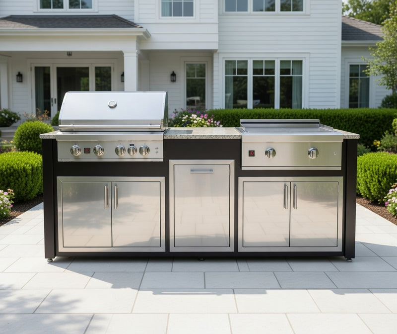 Complete Outdoor Kitchen Islands COKI 2.0 Peachtree Islands | Black