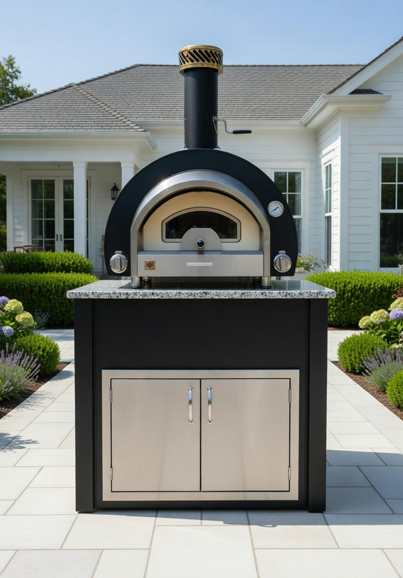 Summerset Outdoor Hybrid Gas/Wood Pizza Oven and Station